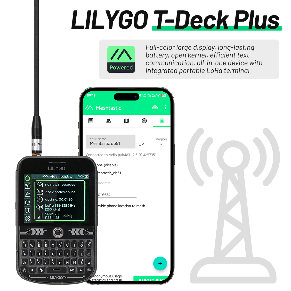 Ttgo T Watch - راديو LILYGO T-Deck Plus Lora Mesh
