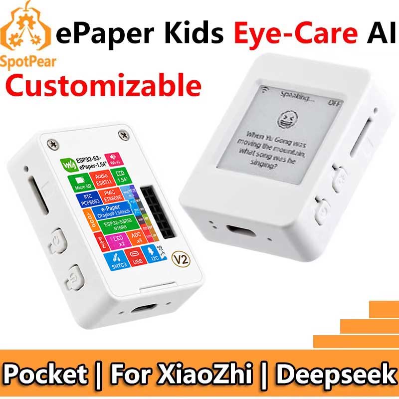 Lolin S3 - لوحة تطوير ESP32-S3 AI بشاشة e-Paper