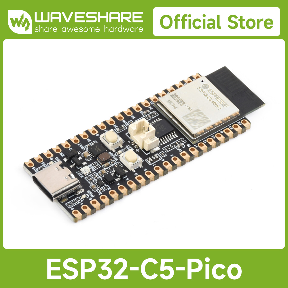 Waveshare Esp32 - لوحة تطوير وايفيشير ESP32-C5 ثنائية النطاق
