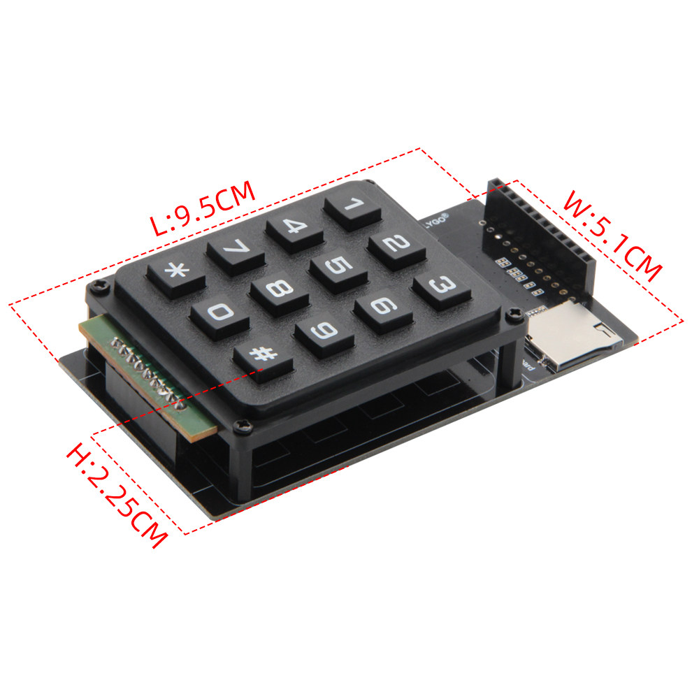 Ttgo Tdisplay - لوحة توسيع لوحة المفاتيح TTGO T-Display