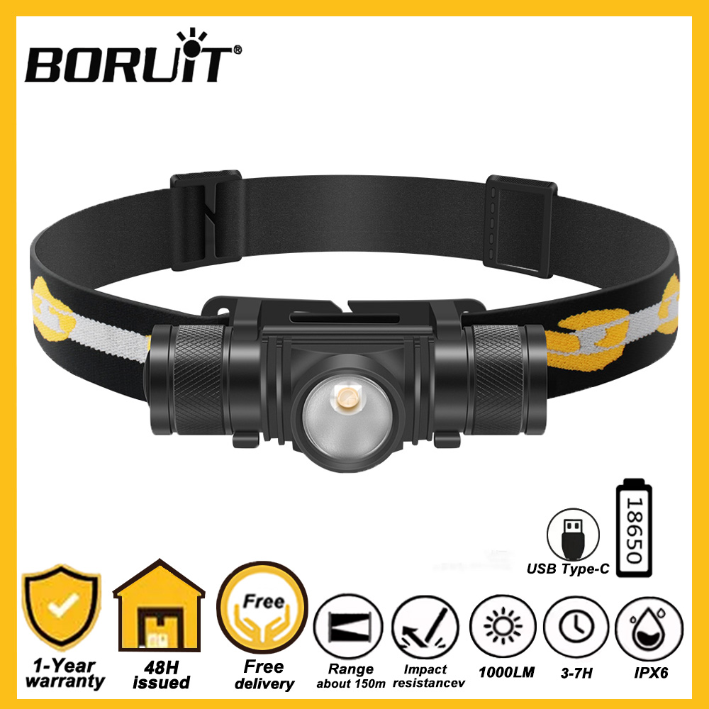 Lolin D32 - BORUiT D10 LED كشافات 18650 بطارية