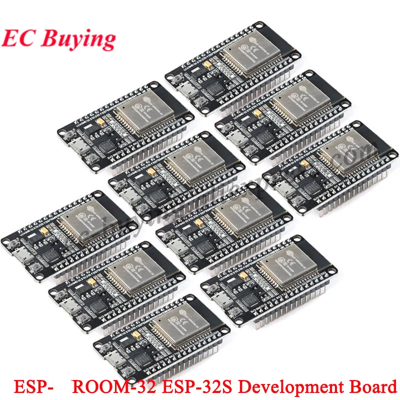 Nodemcu 32S - 10 قطع/قطعة واحدة ESP32-WROOM-32 ESP-32 ESP-32S