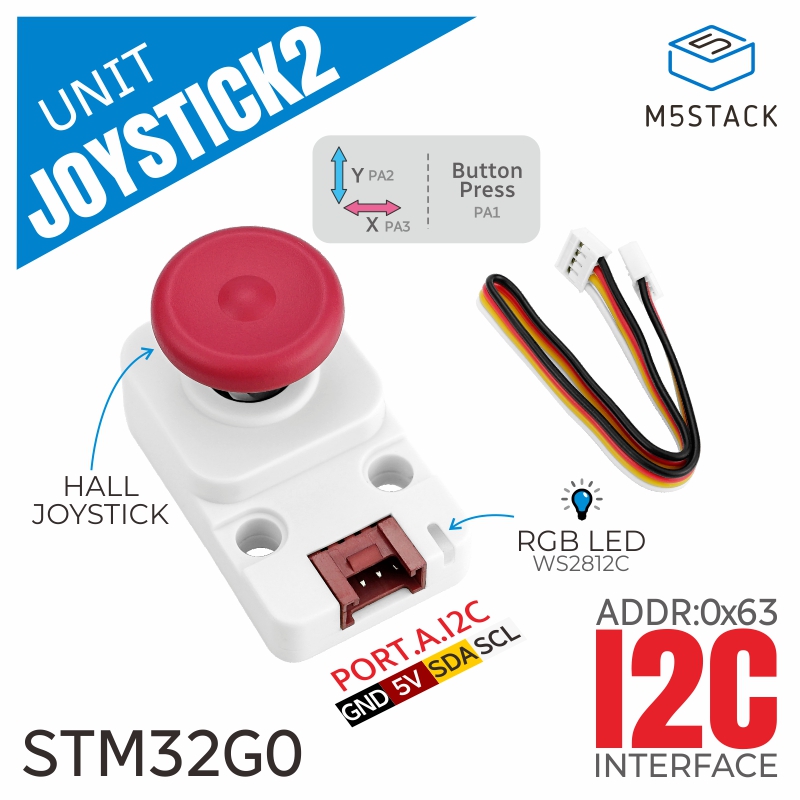 M5Stack Core2 - M5Stack عصا التحكم I2c الرسمية 2