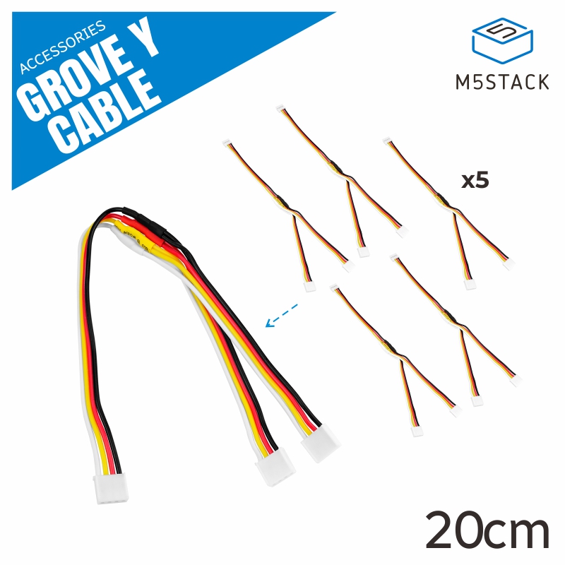 M5Stack Core2 - كابل M5Stack الرسمي Grove Y مقاس