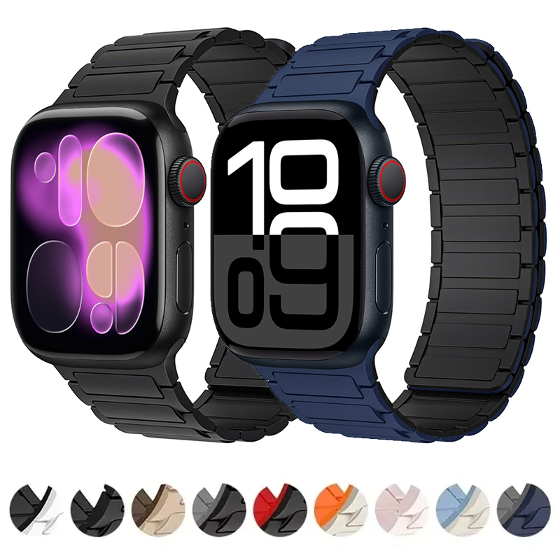 Ttgo T Watch - حزام سيليكون مغناطيسي لساعة أبل الترا