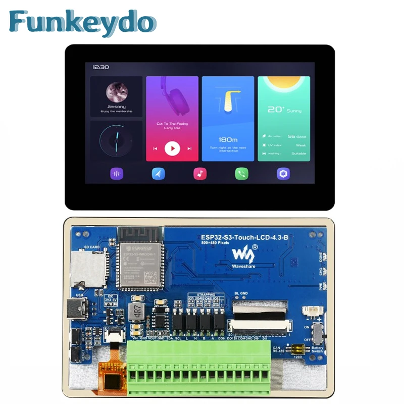 Lolin S3 - Waveshare ESP32-S3 4.3 بوصة IPS شاشة