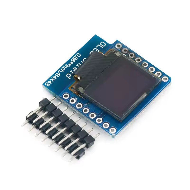 Wemos D1 - شاشة OLED صغيرة مقاس 0.66 بوصة
