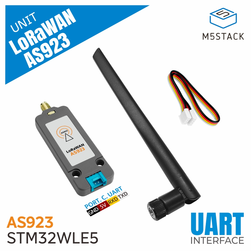 M5Stack Core2 - وحدة LoRaWAN الرسمية M5Stack US915/EU868/AS923(STM32WLE5) مع