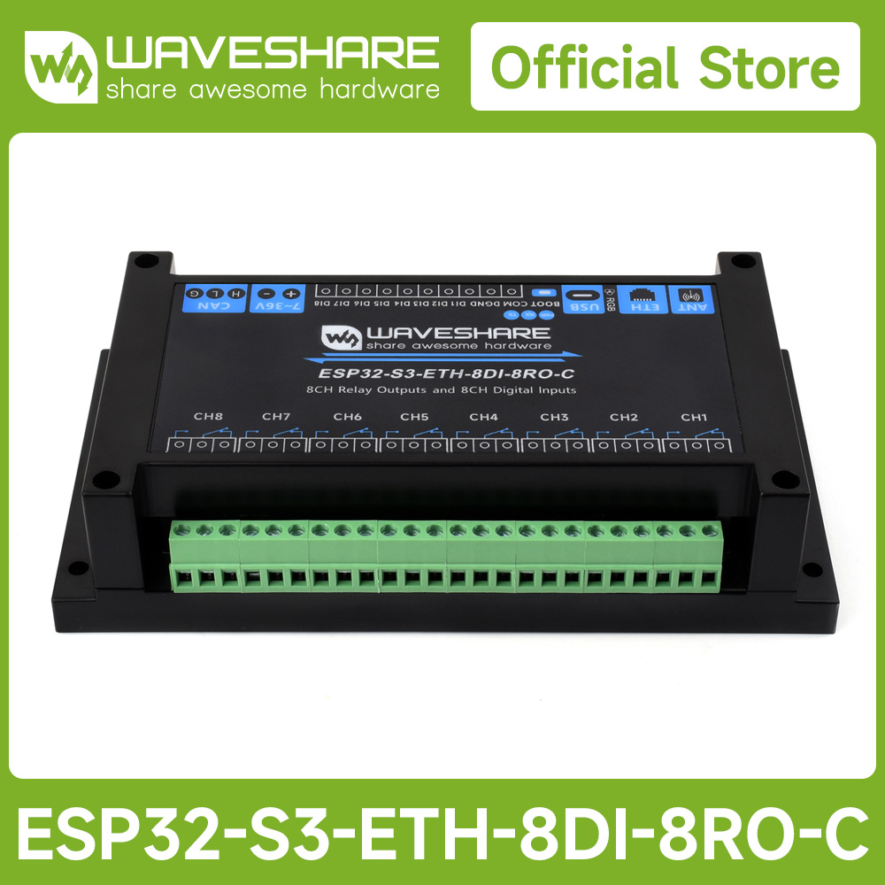 وحدة ترحيل WiFi صناعية ذات 8 ق - مراجعة Waveshare Esp32 وسعره
