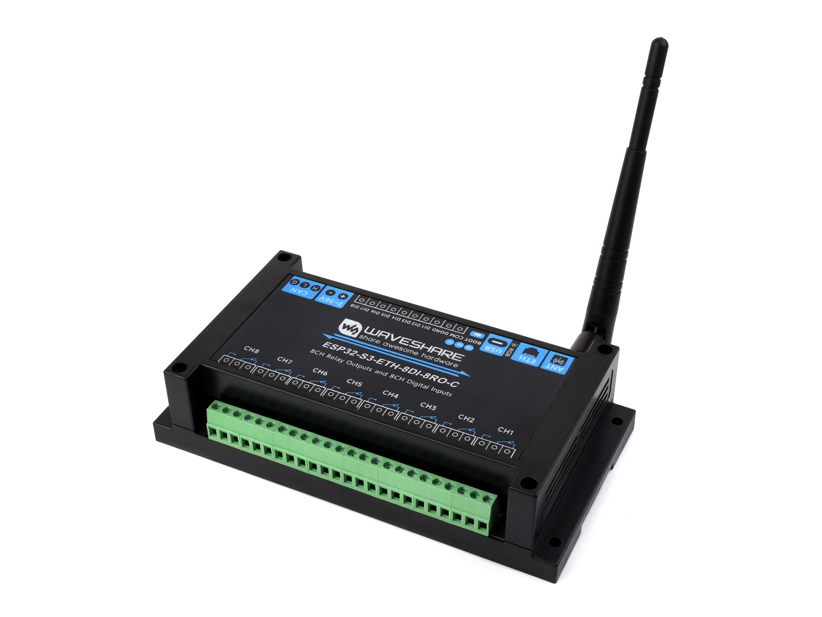 وحدة ترحيل WiFi صناعية ذات 8 ق - مراجعة Waveshare Esp32 وسعره