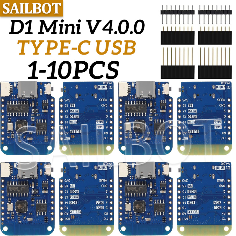 1-10 قطعة WeMos D1 Mini ESP826 - مراجعة Wemos D1 وسعره
