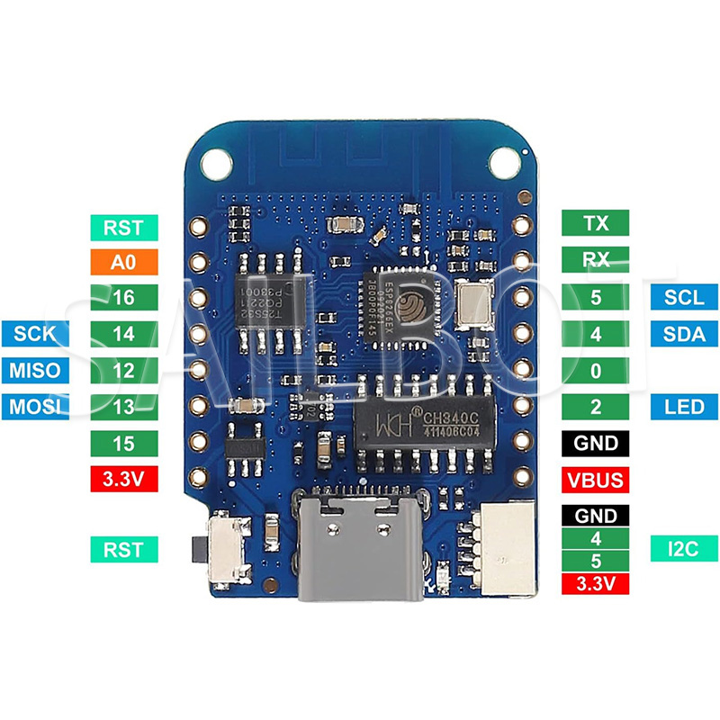 1-10 قطعة WeMos D1 Mini ESP826 - مراجعة Wemos D1 وسعره