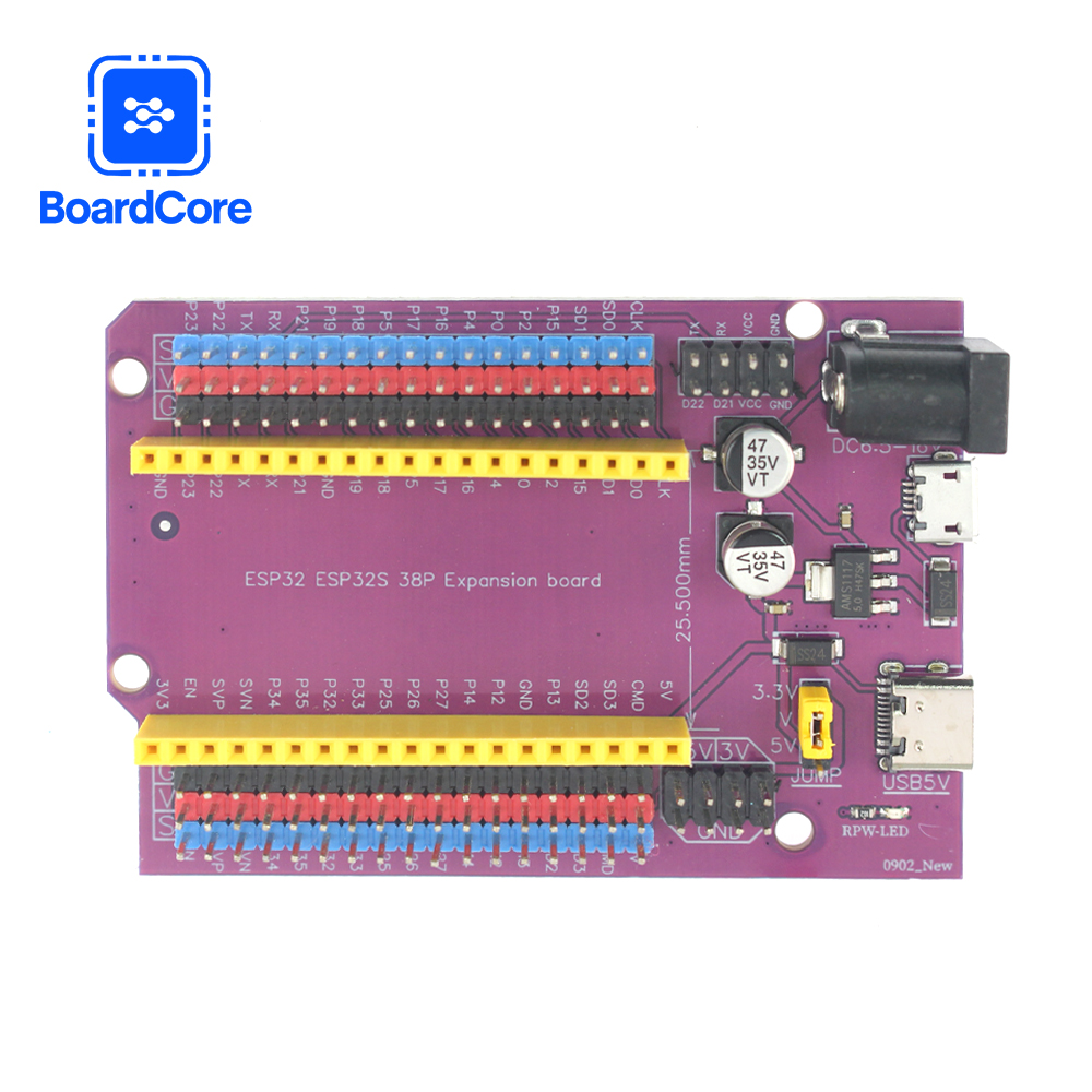 ESP32S 38Pin لوح تمديد وحدة Io - مراجعة Nodemcu 32S وسعره
