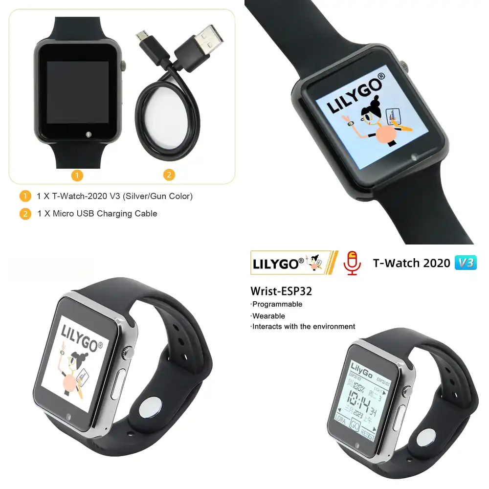 ساعة LILYGO TTGO T-Watch 2020  - مراجعة Ttgo T Watch وسعره