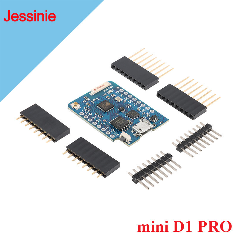 WeMos LOLIN D1 لوحة صغيرة للمح - مراجعة D1 Mini Pro وسعره