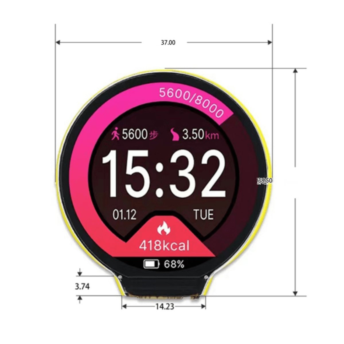 ESP32-C3 1.28 بوصة شاشة مستدير - مراجعة Ttgo T Watch وسعره