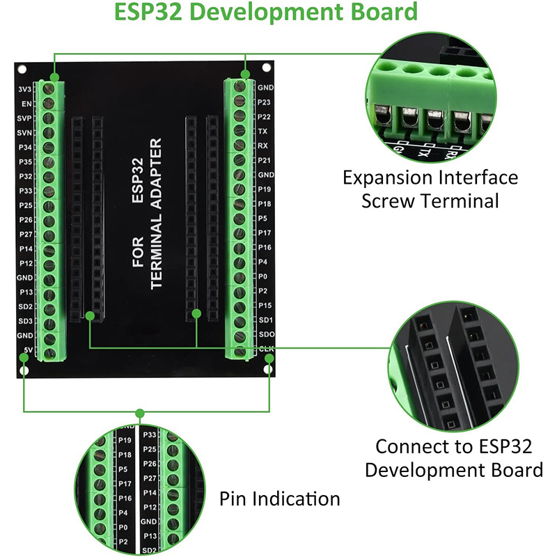 3 قطعة 38PIN ESP32 لوحة القطع  - مراجعة Nodemcu 32S وسعره