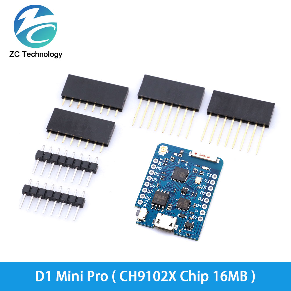 ESP8266 ESP-12 ESP-12F CH340G  - مراجعة D1 Mini Pro وسعره