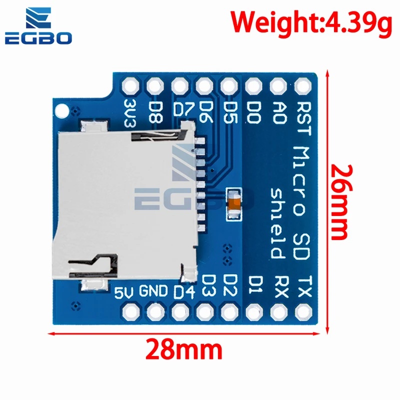 وحدة توسيع ذاكرة بطاقة Micro S - مراجعة Wemos D1 وسعره