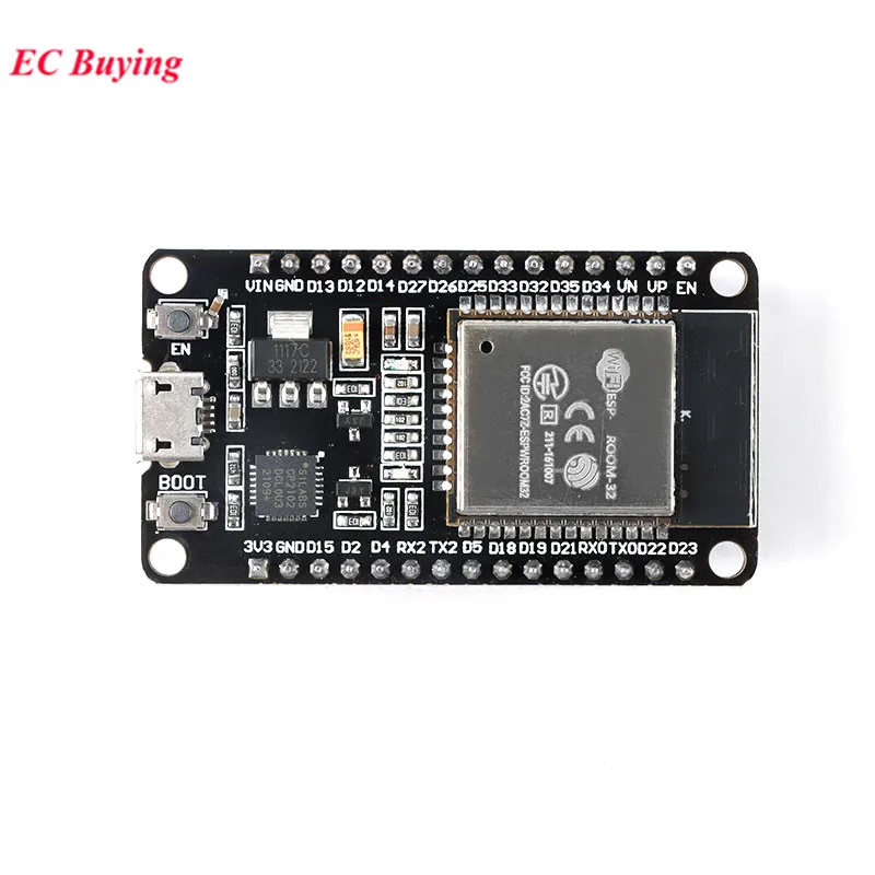 10 قطع/قطعة واحدة ESP32-WROOM- - مراجعة Nodemcu 32S وسعره