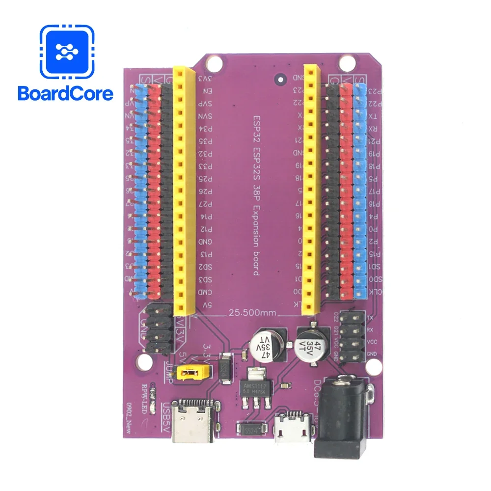 38Pin لوح تمديد وحدة ESP32S Io - مراجعة Nodemcu 32S وسعره