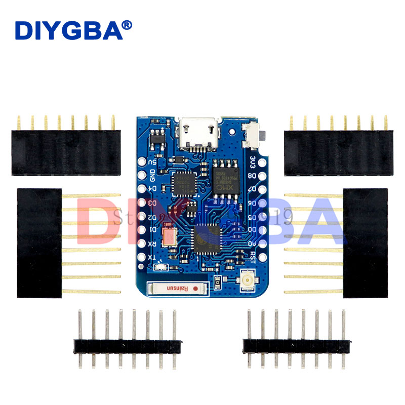 WEMOS D1 Mini Pro 4M 16M بايت  - مراجعة Nodemcuv2 وسعره