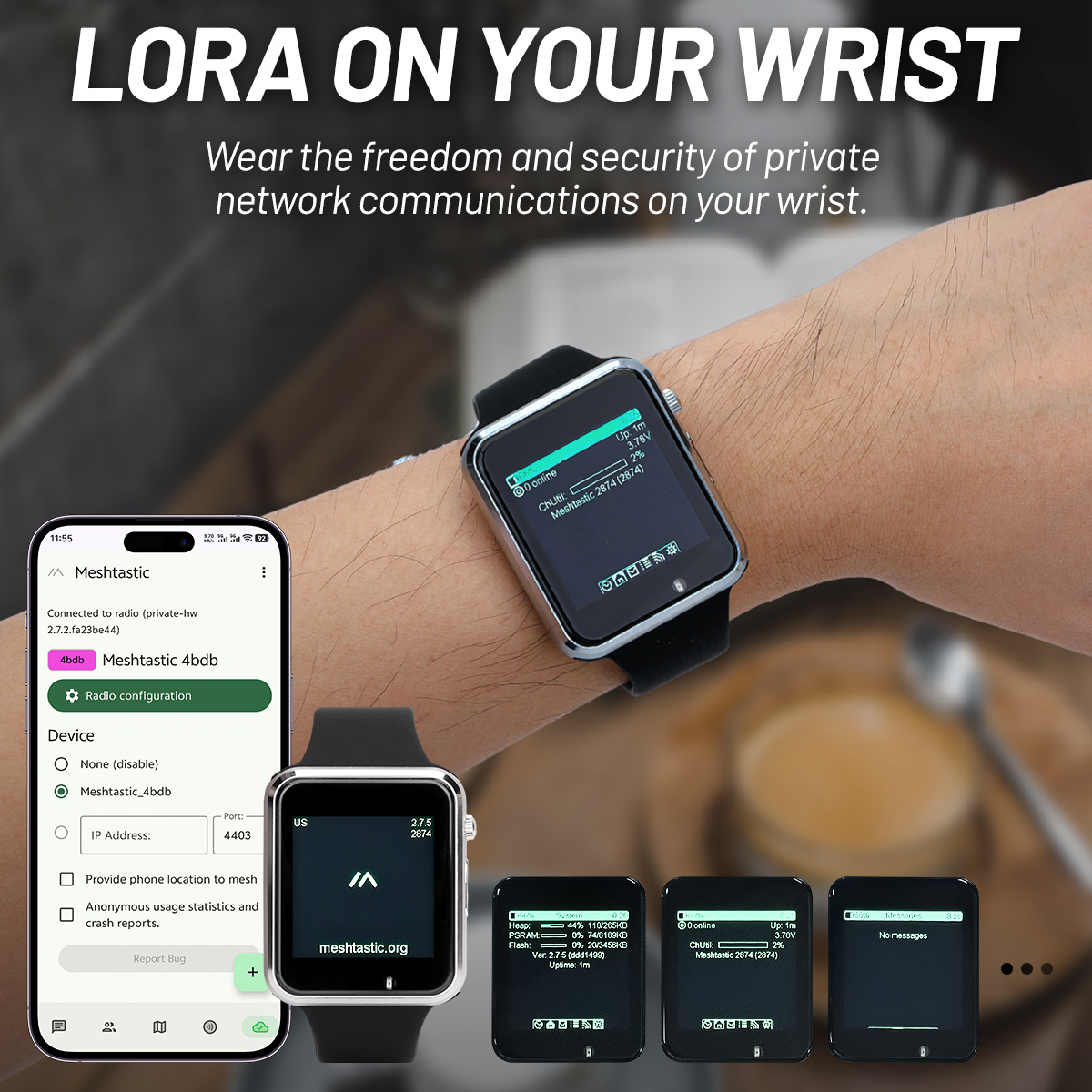 LILYGO T Watch S3 Lora Meshtas - مراجعة Ttgo T Watch وسعره