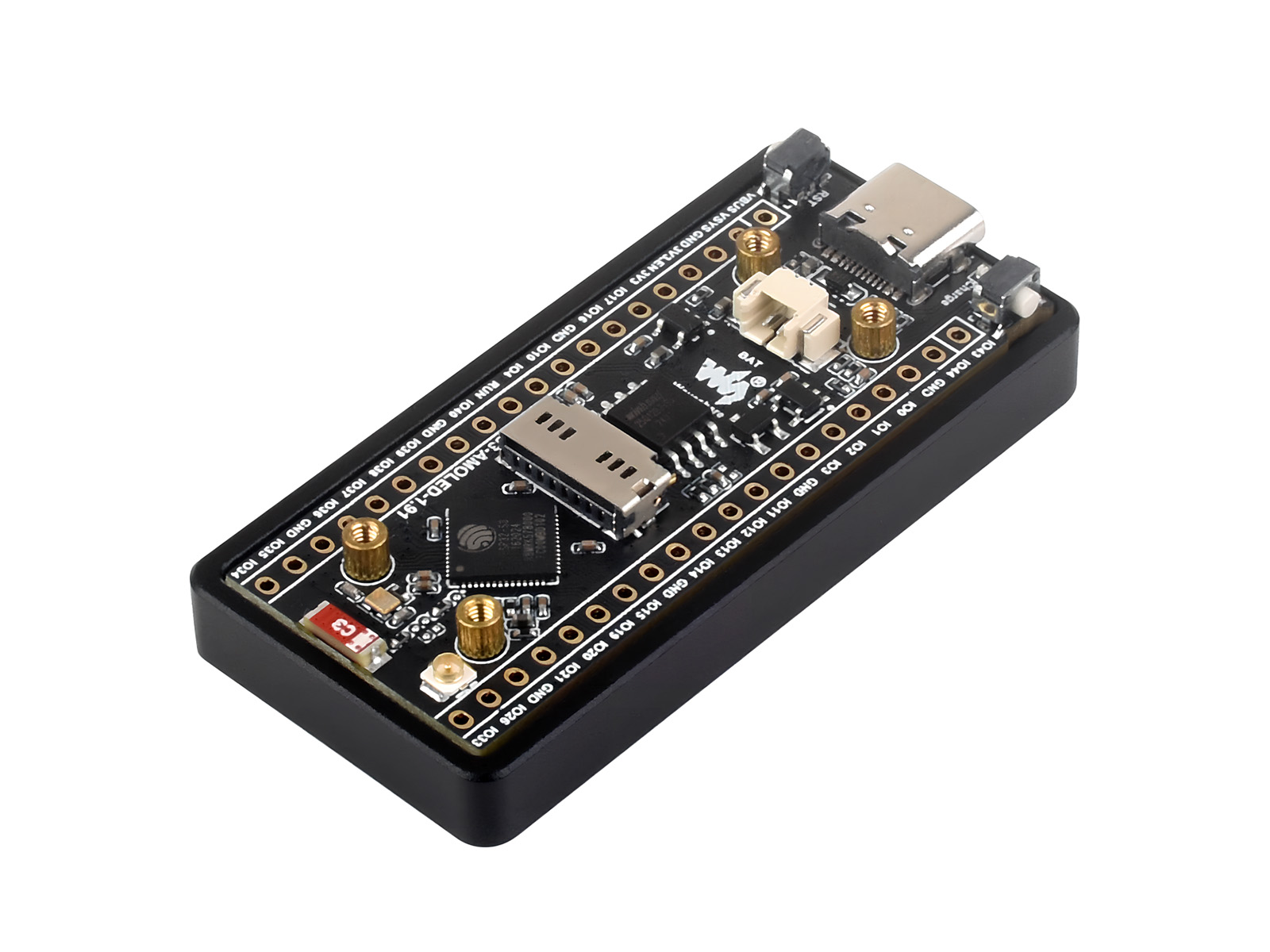 ESP32-S3 لوحة تطوير شاشة AMOLE - مراجعة Lolin S3 وسعره
