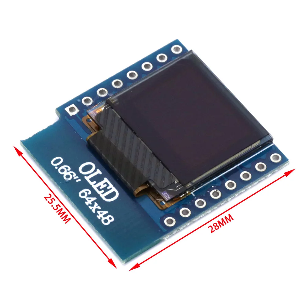 شاشة OLED صغيرة مقاس 0.66 بوصة - مراجعة Wemos D1 وسعره