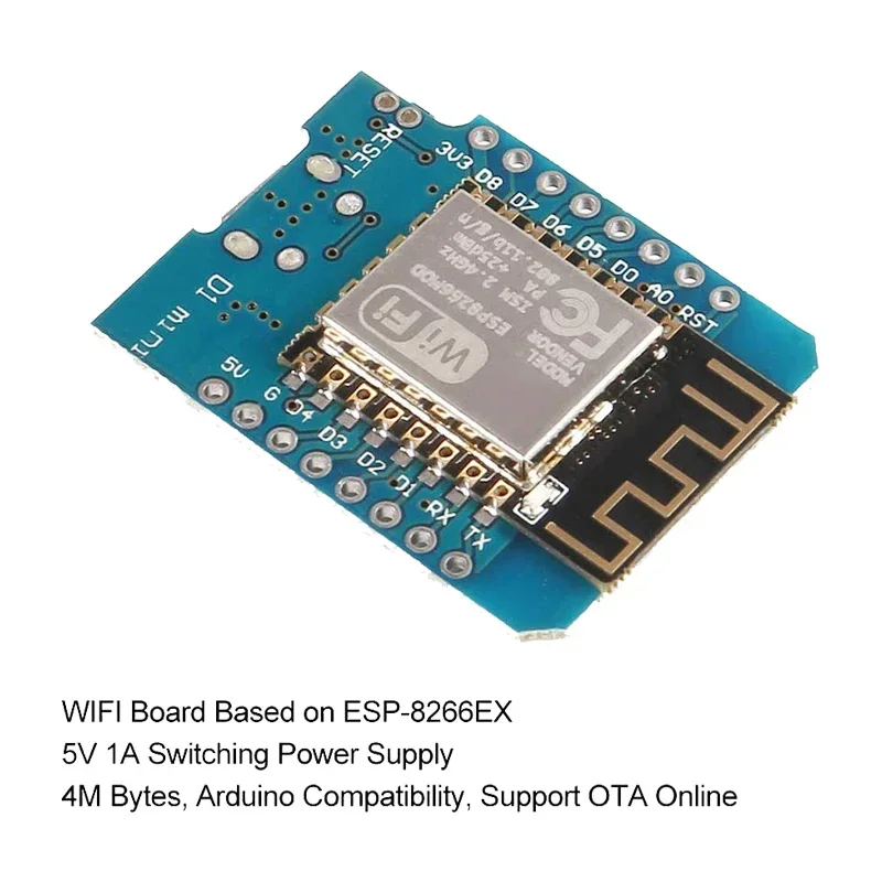 10 قطع من لوحة تطوير WeMos D1  - مراجعة D1 Mini Pro وسعره
