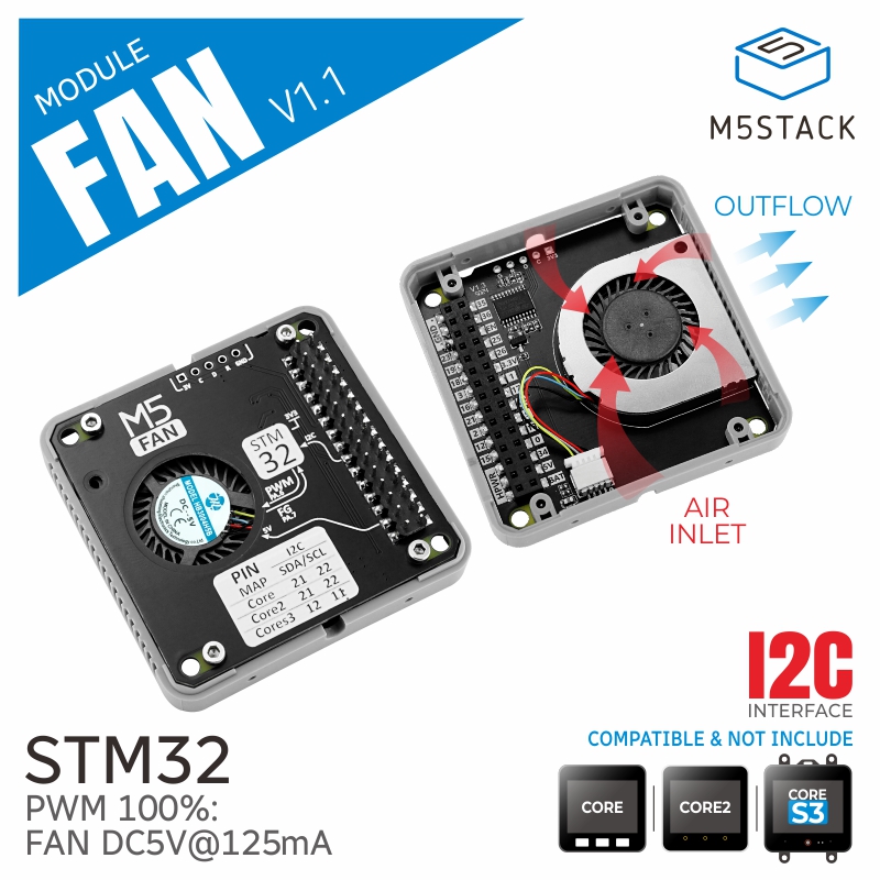 وحدة المروحة الرسمية M5Stack v - مراجعة M5Stack وسعره
